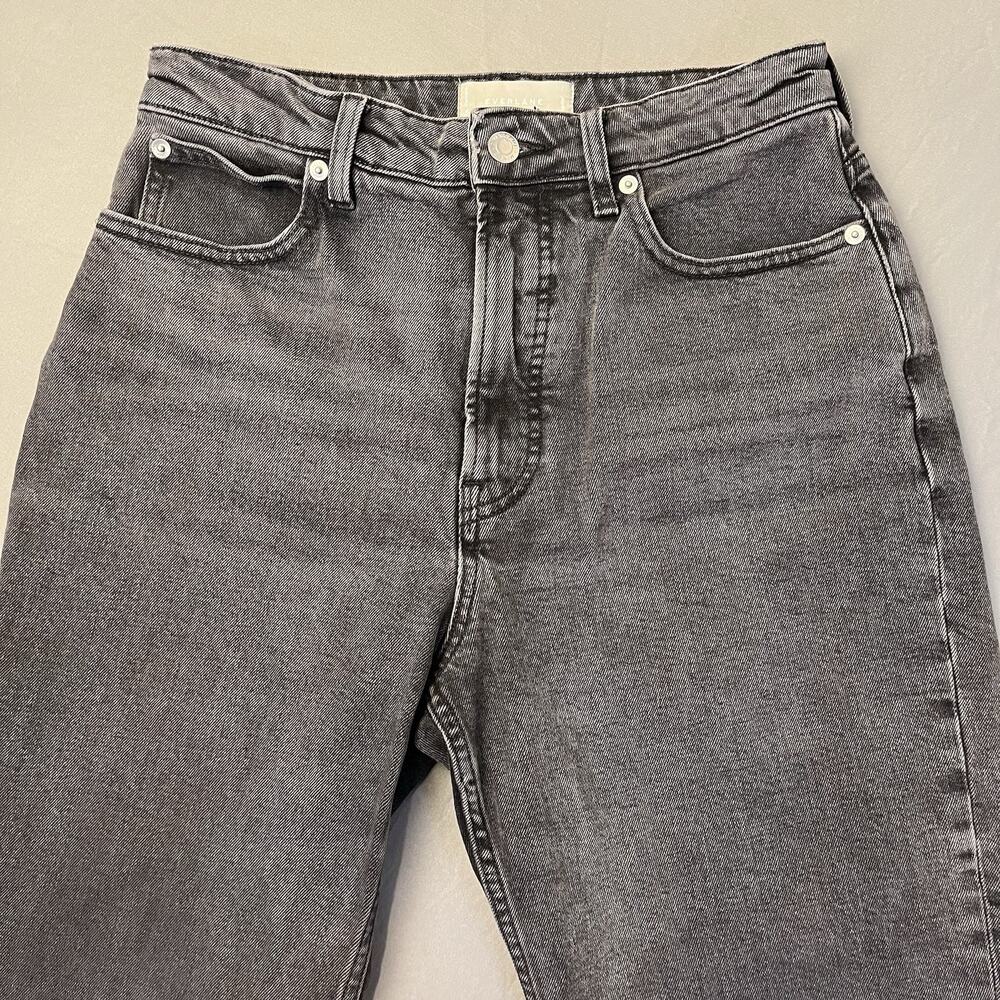Everlane The Curvy Way-High Jean Sz 29 Reg (Actu. 28x26.5) Gray 100% Org Cotton - Picture 3 of 10